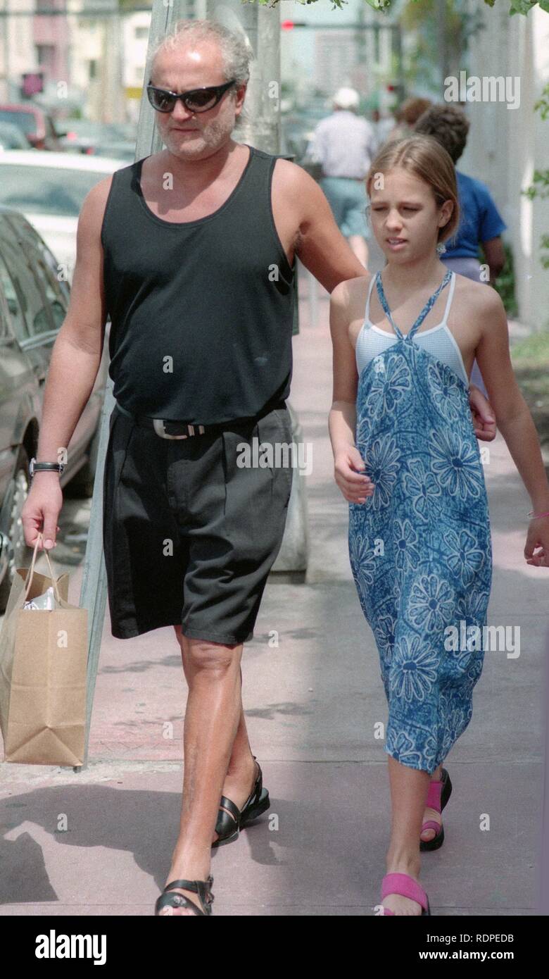 Gianni Versace and niece Allegra Versace 1997 Photo By Adam  Scull/PHOTOlink.net Stock Photo - Alamy