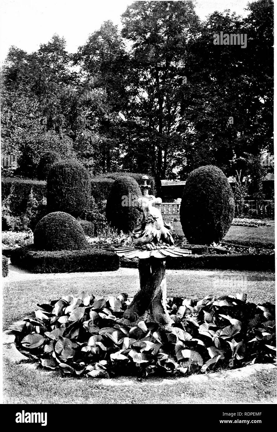 Gardens for small country houses . Gardens, English. Introduction. XXXIU.  crowded into nearly every garden as exponents of the horticultural taste of  the day. Now, when they are approaching maturity of