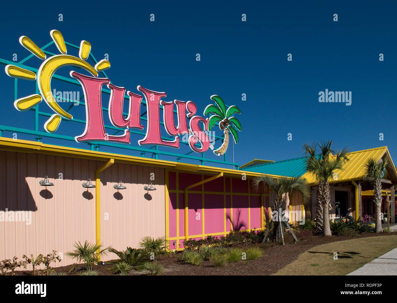 Lulu's Cafe Myrtle Beach SC USA Stock Photo
