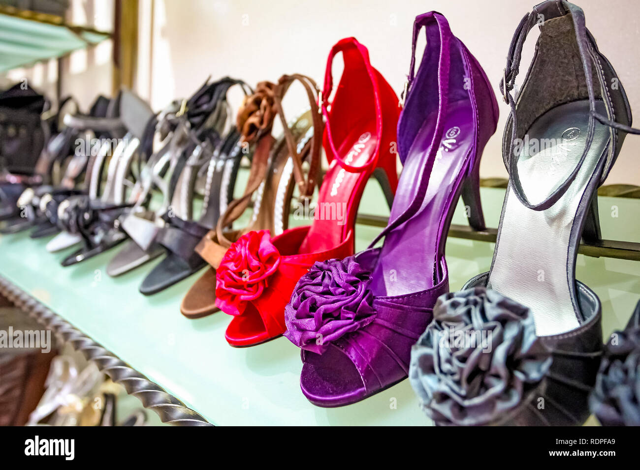 Johannesburg, South Africa July 05 2011 Interior of a Fashion Shoe