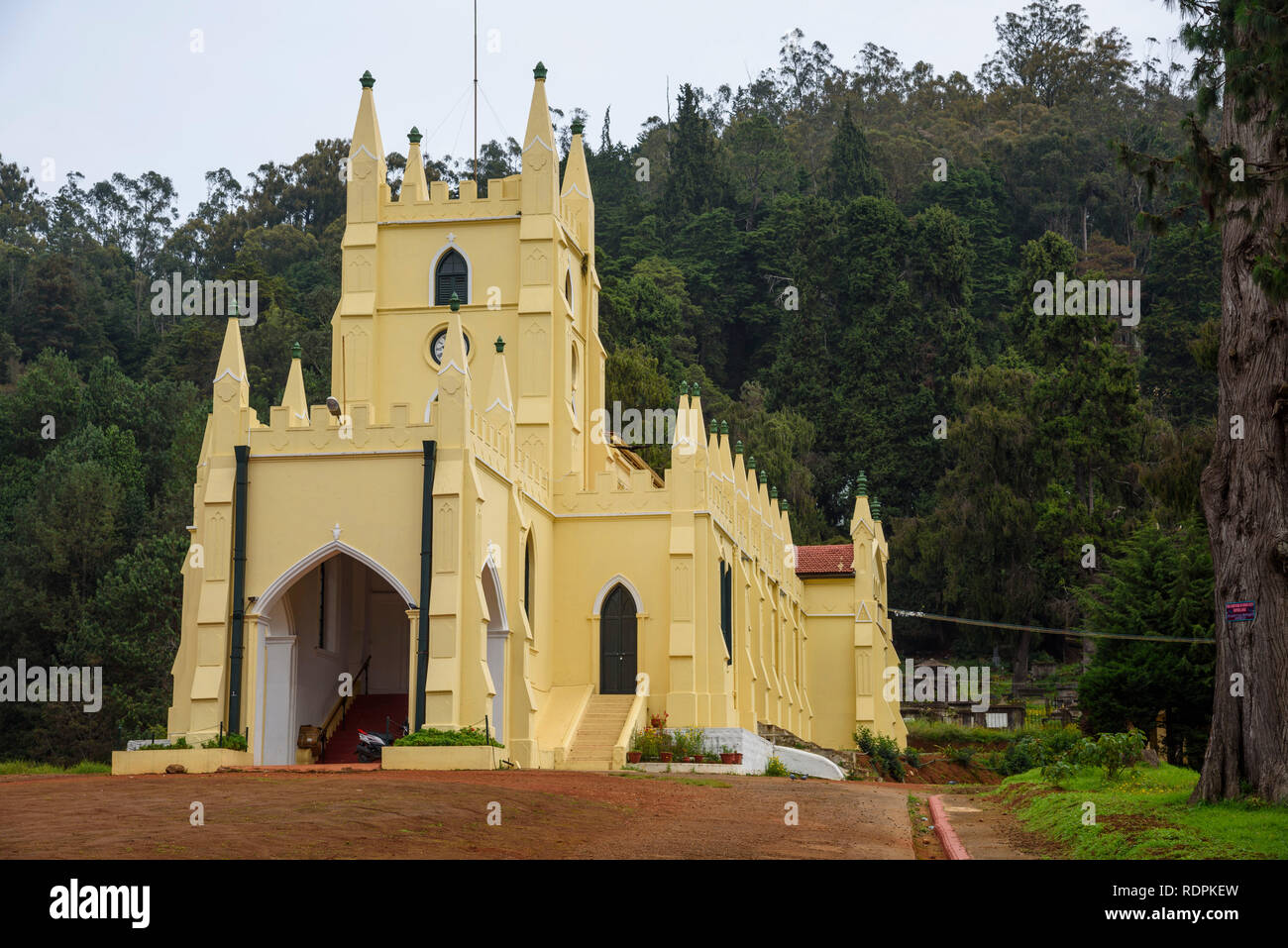 St Stevens Church, Ooty, Nilgiri Hills, Tamil Nadu, India Stock Photo