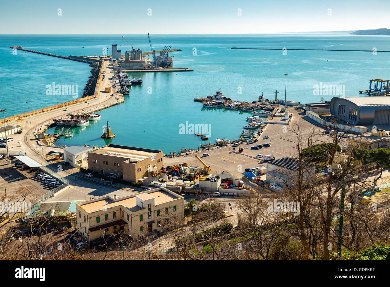Adriatic Sea, port of Ortona. Abruzzo, Italy Stock Photo