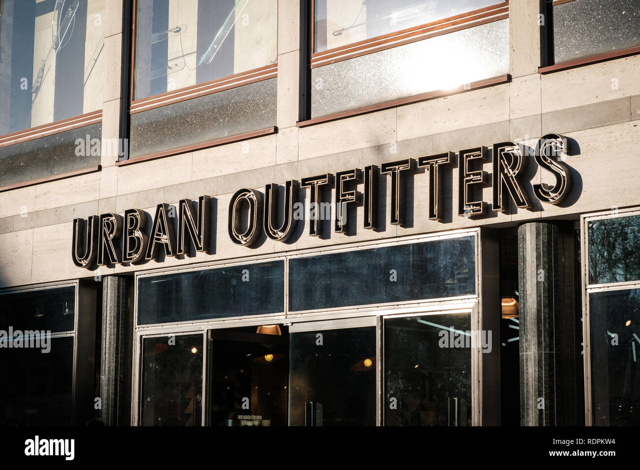 Berlin, Germany - january 2019: Urban Outfitters clothing store shop ...