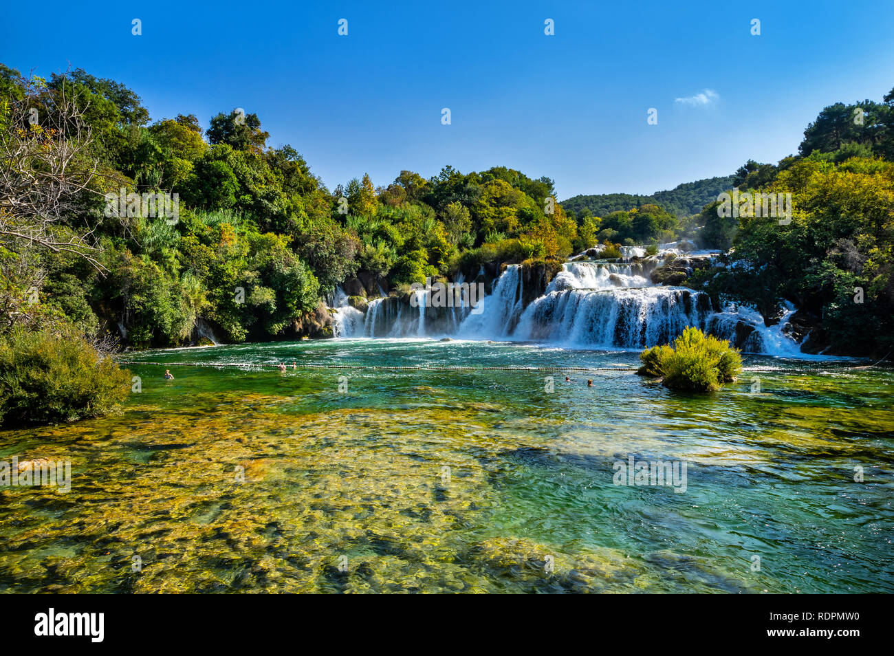 Krka river, national park in Croatia Stock Photo