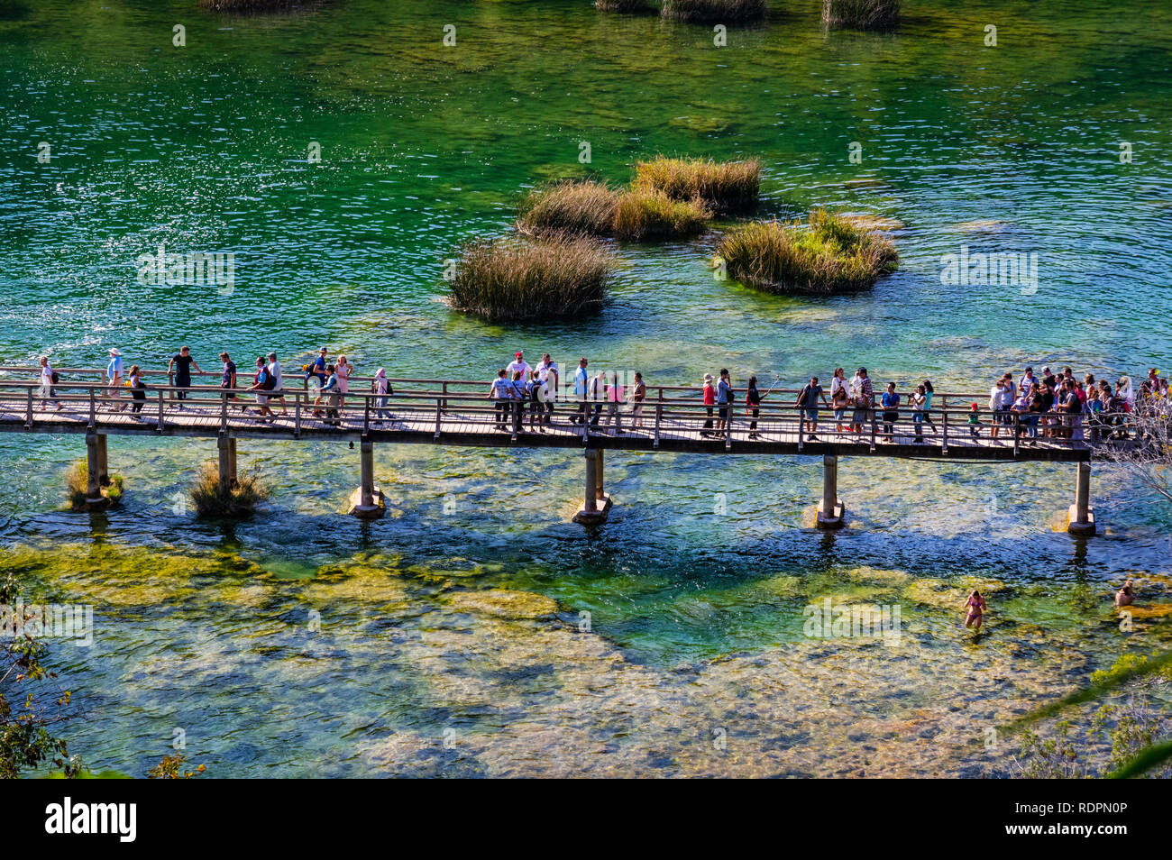 Krka river, national park in Croatia Stock Photo