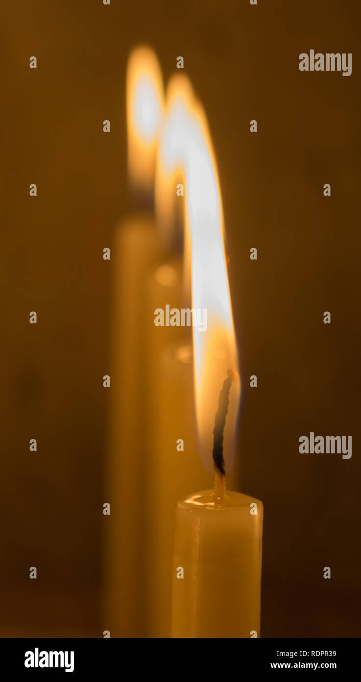 Candles of prayers in one of the oldest churches in Egypt,group of