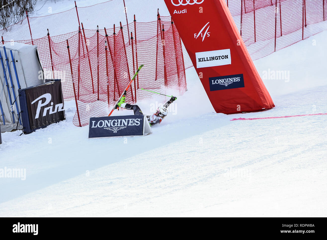 KILLINGTON, VT NOVEMBER 24 Mina Fuerst Holtmann of Norway crash in