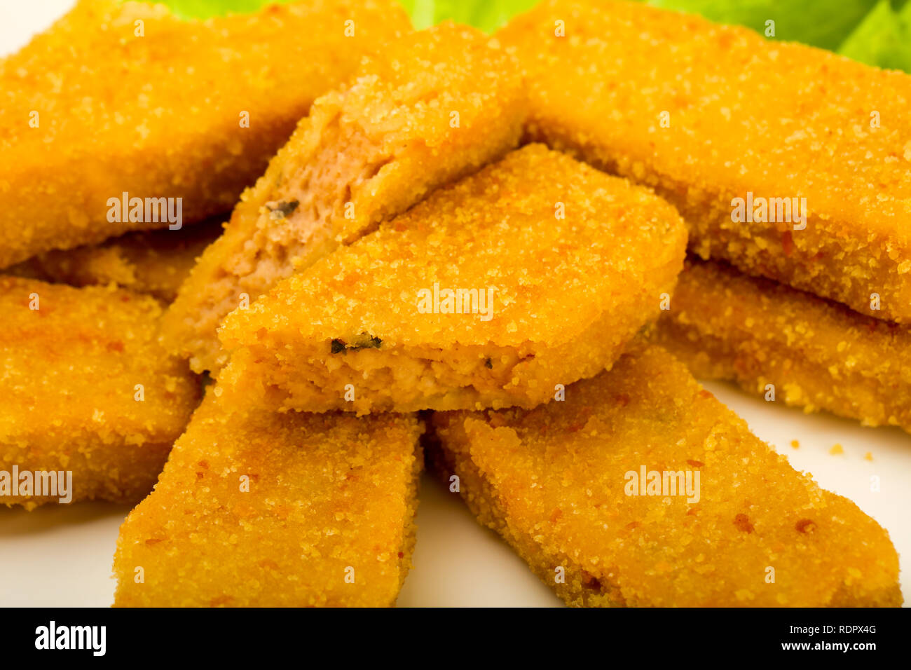 Salmon Fish sticks Stock Photo Alamy