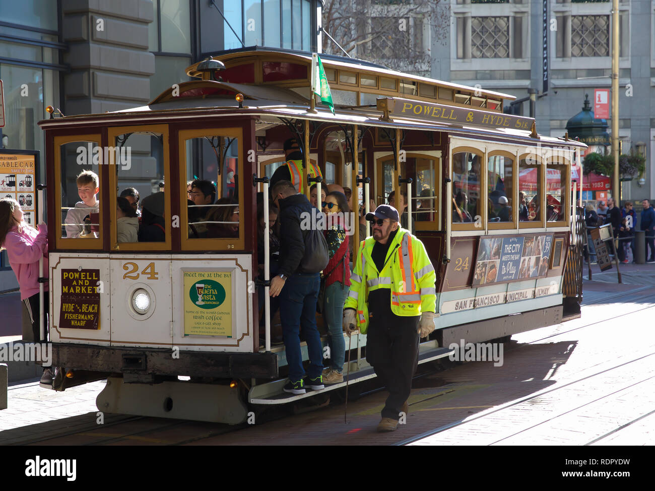 People queue around the block for a ride on the world famous San ...