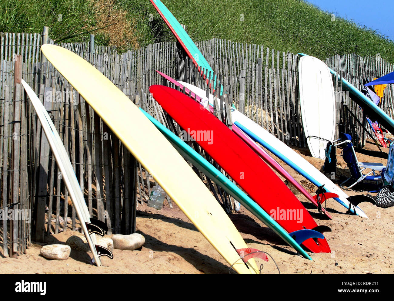 Surfboards fence hi-res stock photography and images - Alamy