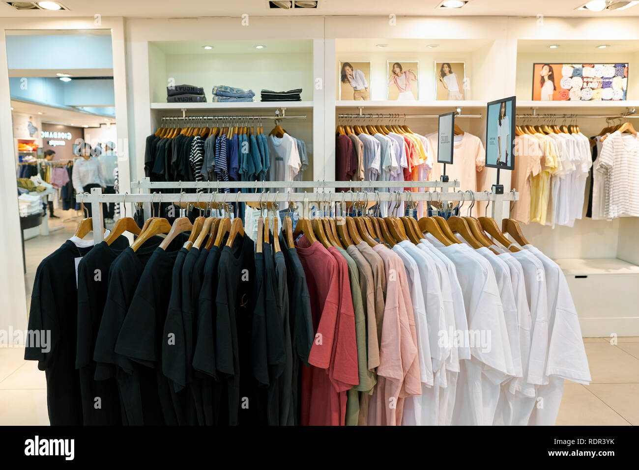 SEOUL SOUTH KOREA CIRCA MAY 2017 goods on display at Giordano store in Seoul. Giordano International Limited is international retailer of men s Stock Photo Alamy