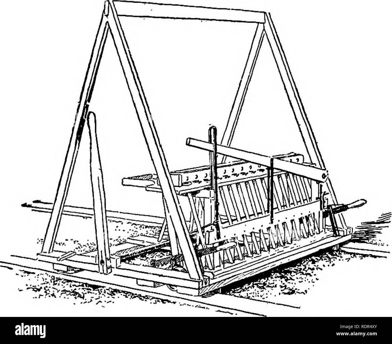 Triangular Frame Flax Equipment . Cyclopedia of farm crops, a popular survey of crops and crop-making ...