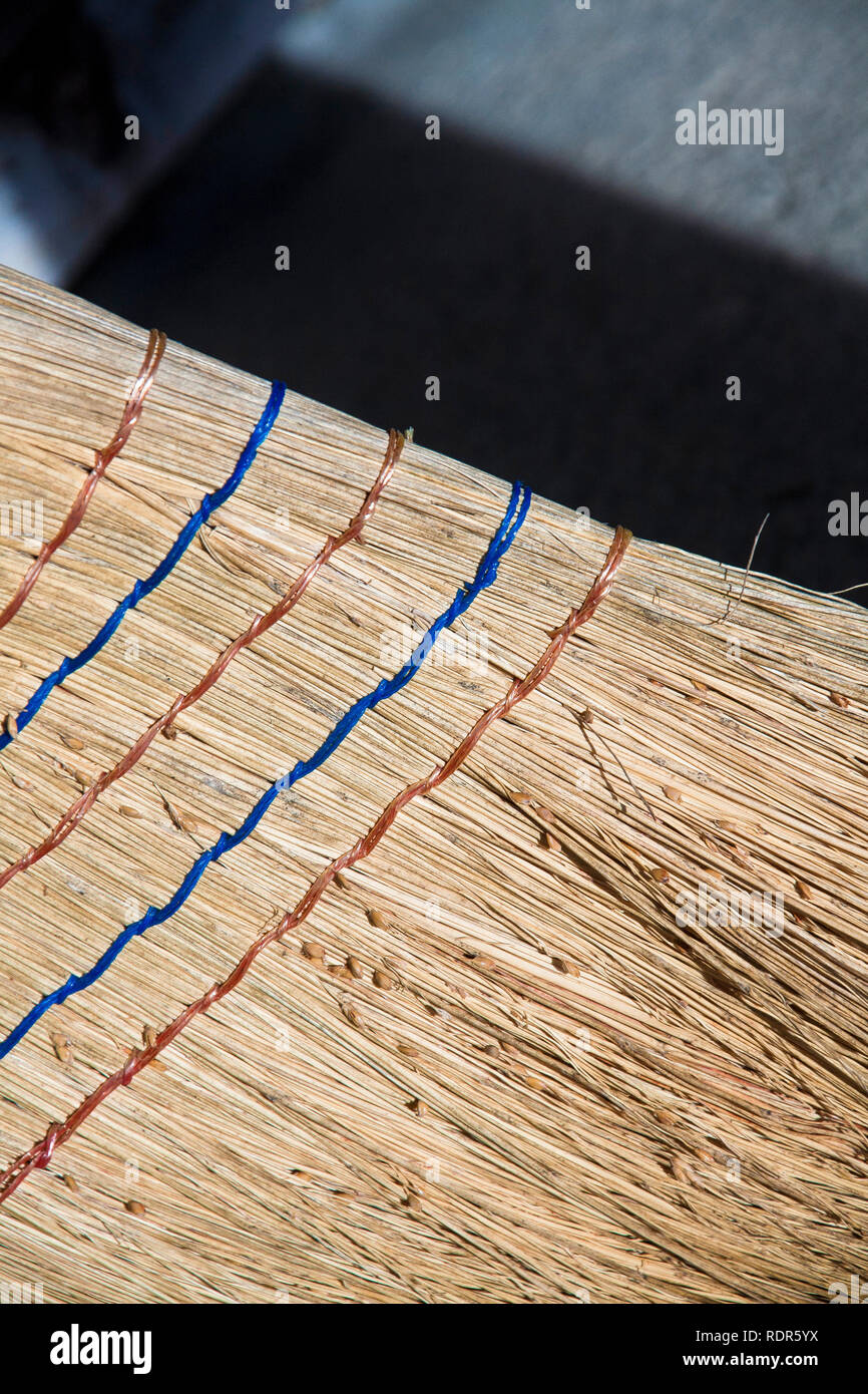 Texture of a broom made of straw Stock Photo Alamy