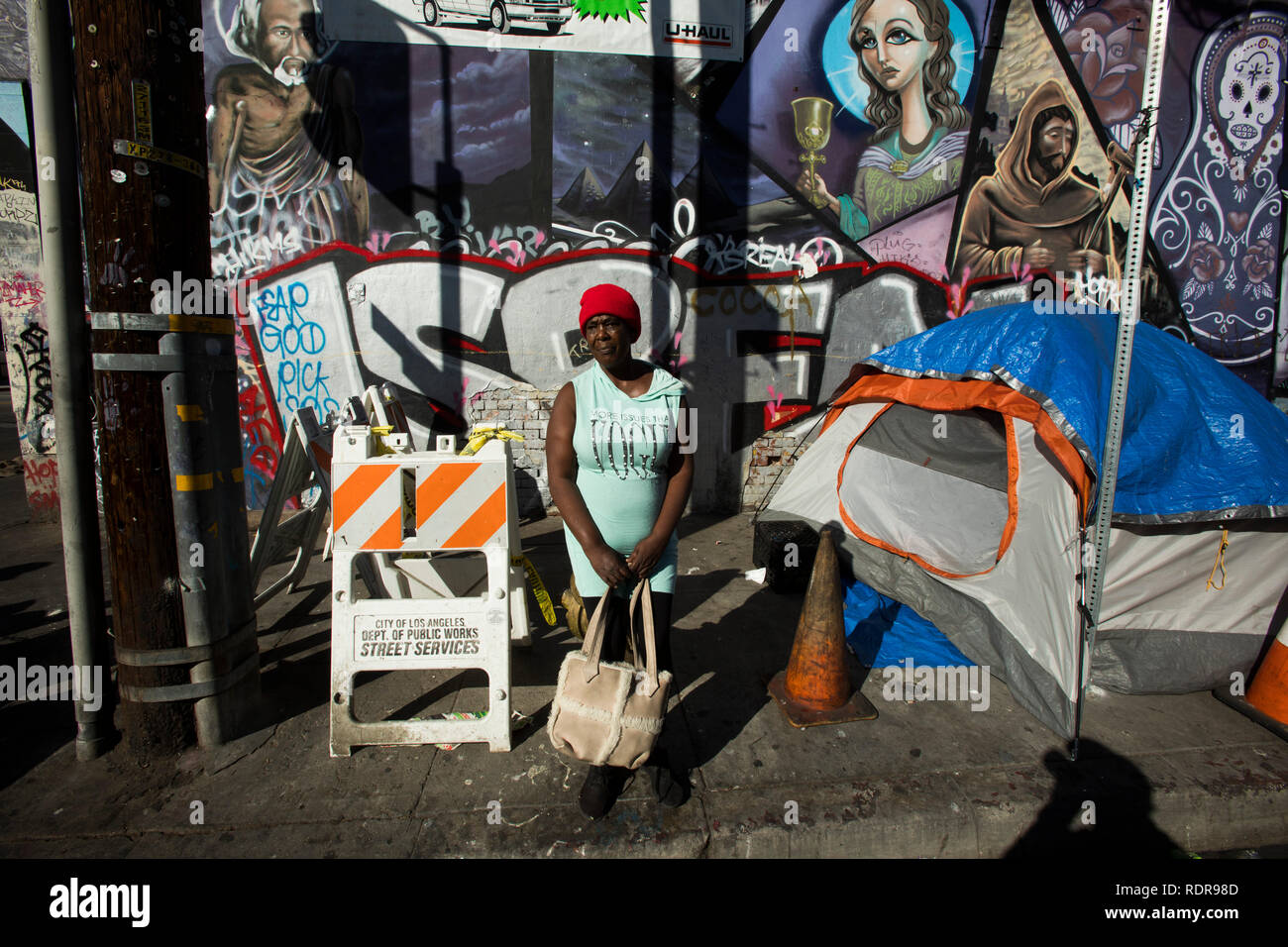 Christmas Los Angeles 2019 7th Street, Skid Row on Christmas Day 2019, Los Angeles Christmas Los Angeles 2019 7th Street, Skid Row on Christmas Day 2019, Los Angeles