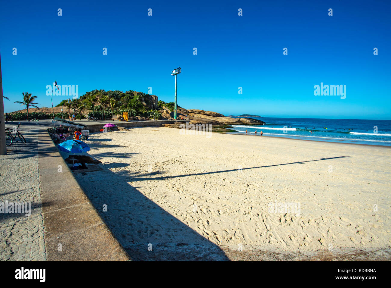 Rio de Janeiro beach, Brazil South America. Stock Photo