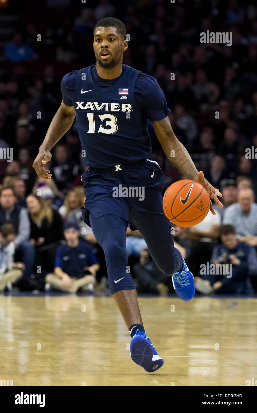Philadelphia Pennsylvania Usa 18th Jan 19 Xavier Musketeers Forward Naji Marshall 13 In Action During The Ncaa Basketball Game Between The Xavier Musketeers And The Villanova Wildcats At The Wells Fargo Center Philadelphia Pennsylvania Usa 18th Jan 19 Xavier Musketeers Forward Naji Marshall 13 In Action During The Ncaa Basketball Game Between The Xavier Musketeers And The Villanova Wildcats At The Wells Fargo Center