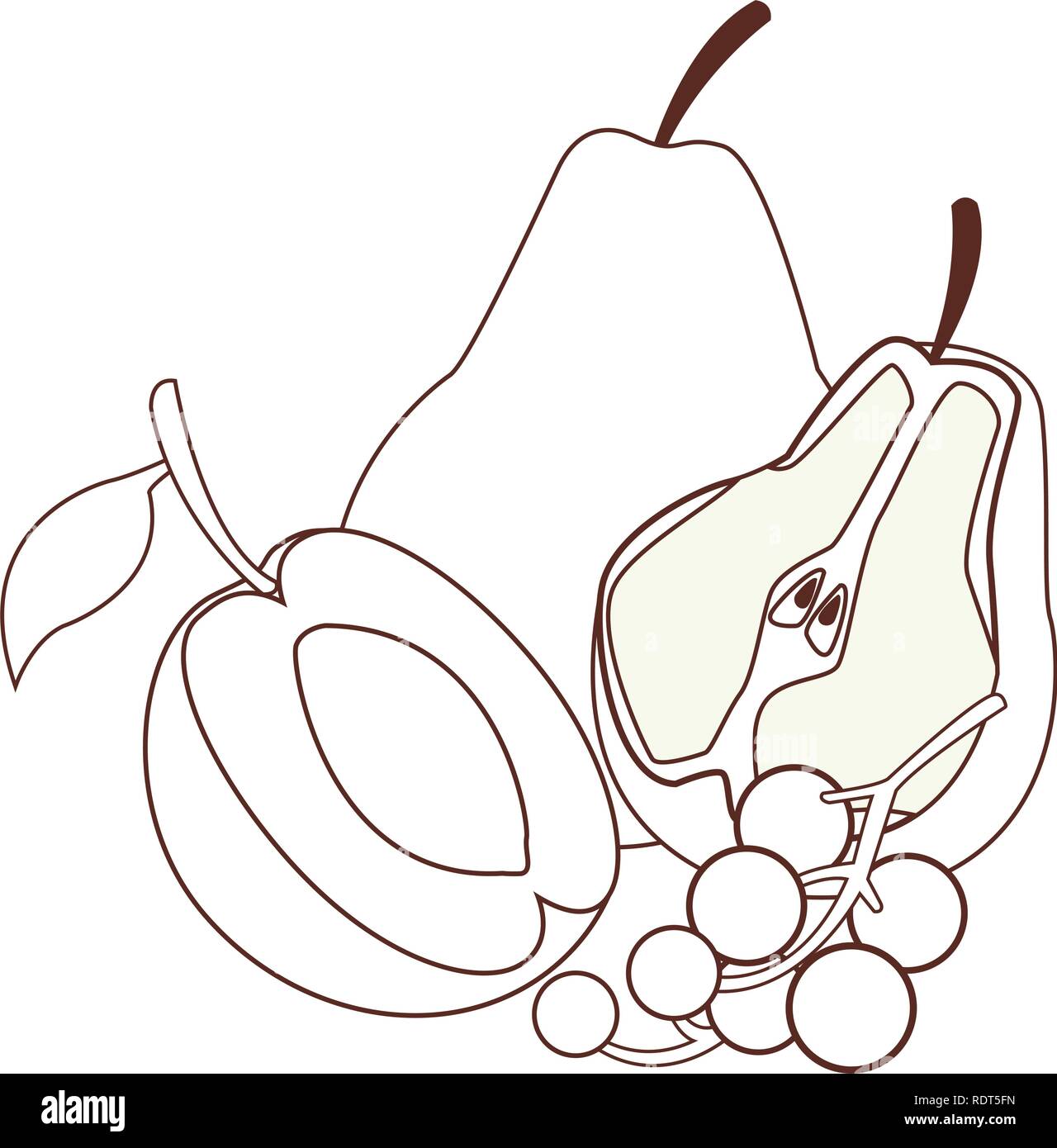 fruit set icon Stock Vector Image & Art - Alamy