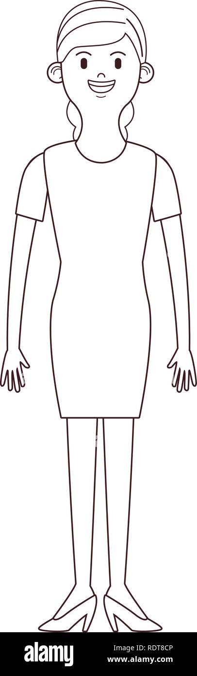 young woman body cartoon Stock Vector Image & Art - Alamy