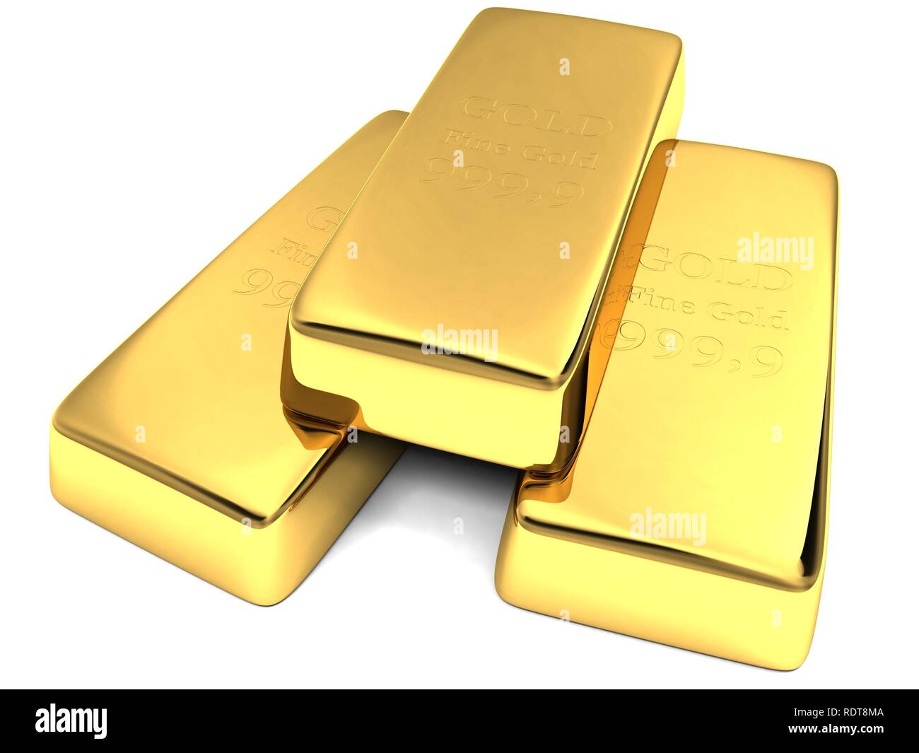 Gold bars Stock Photo