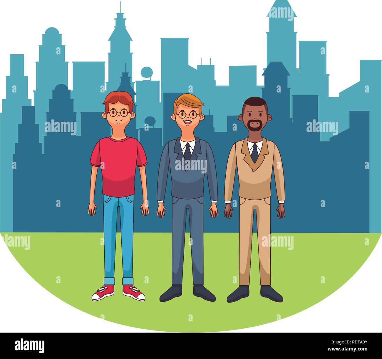 young men cartoon Stock Vector Image & Art - Alamy