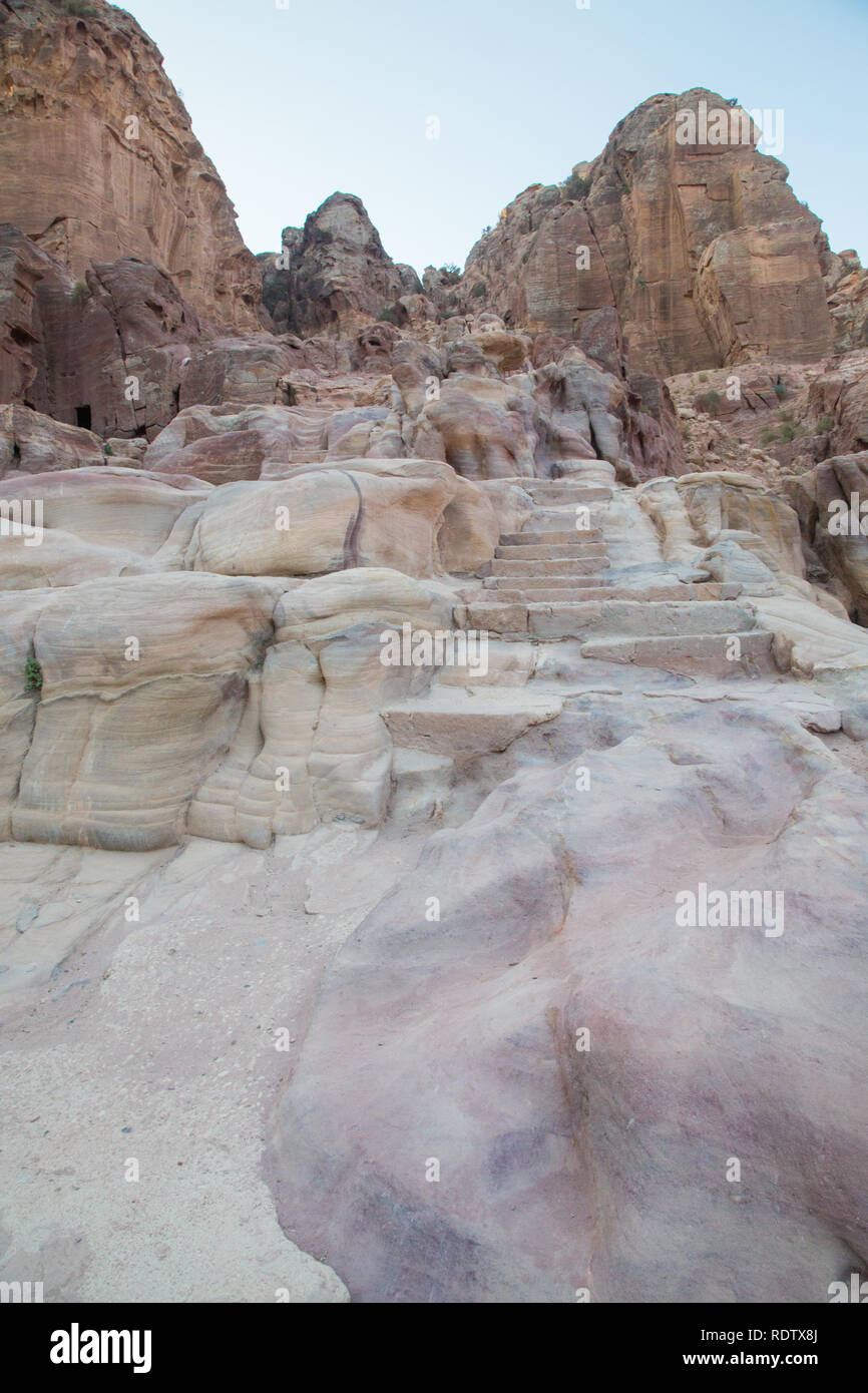 Jordan nabatean petra steps hi-res stock photography and images - Alamy