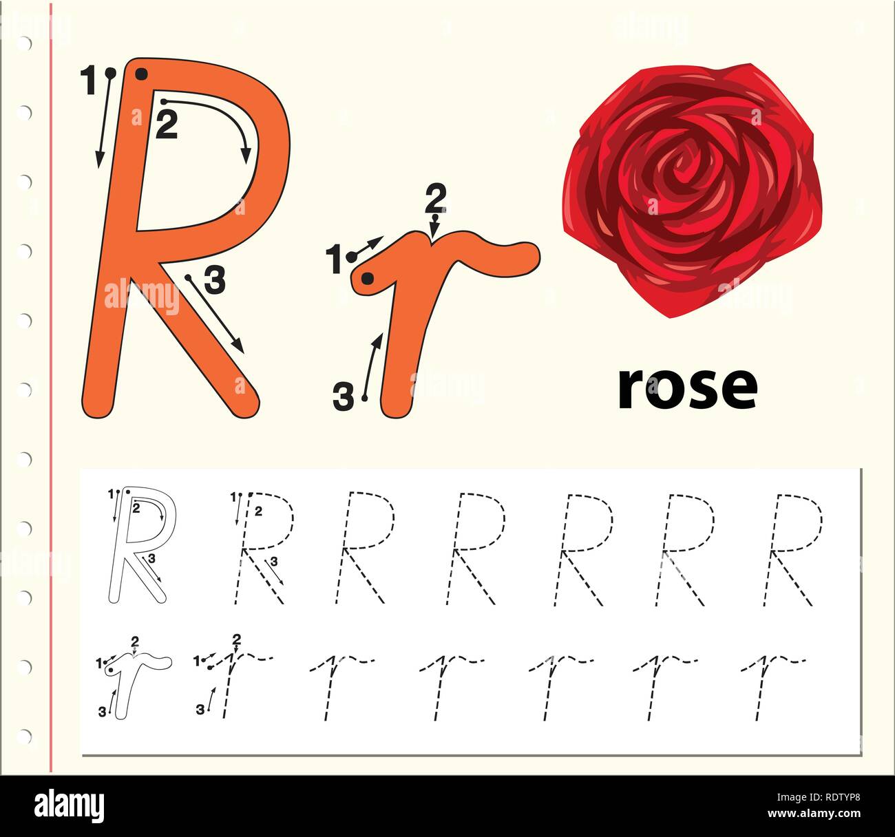 Cartoon Letter R Stock Vector Images - Alamy