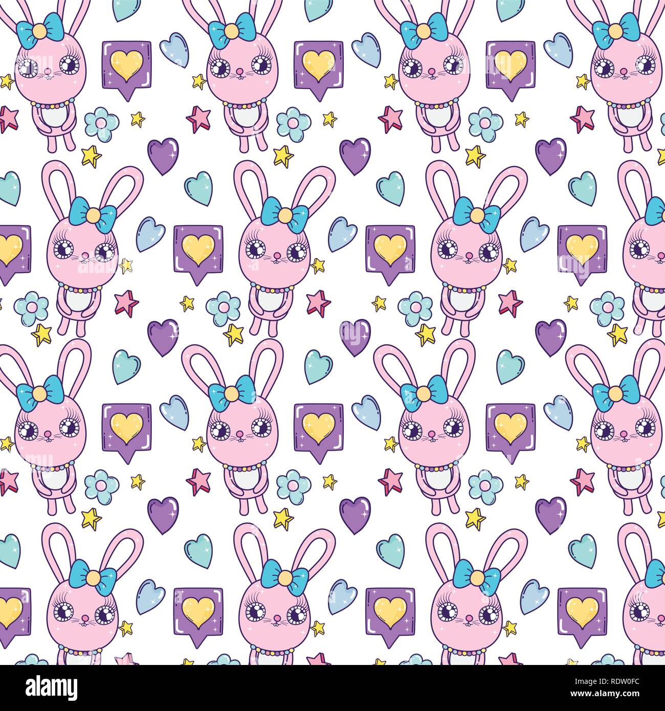 valentines day pattern background Stock Vector