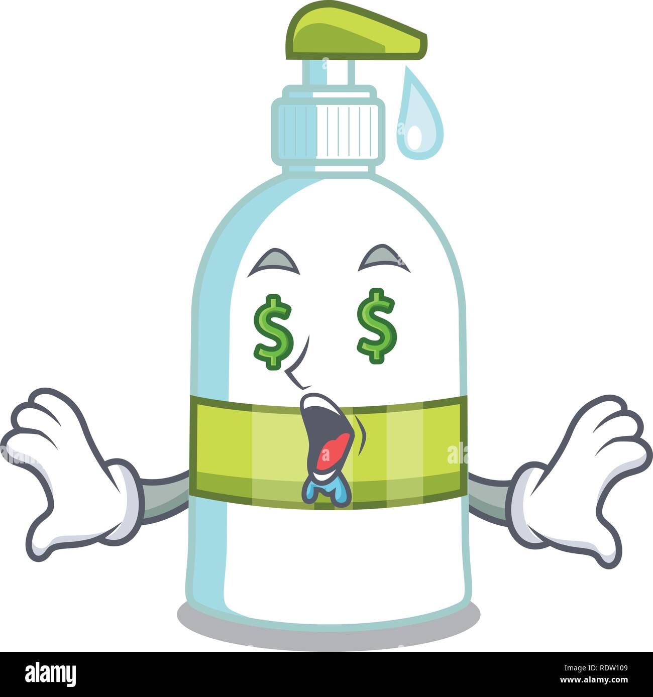 Money eye liquid soap in the cartoon shape Stock Vector Image & Art Alamy