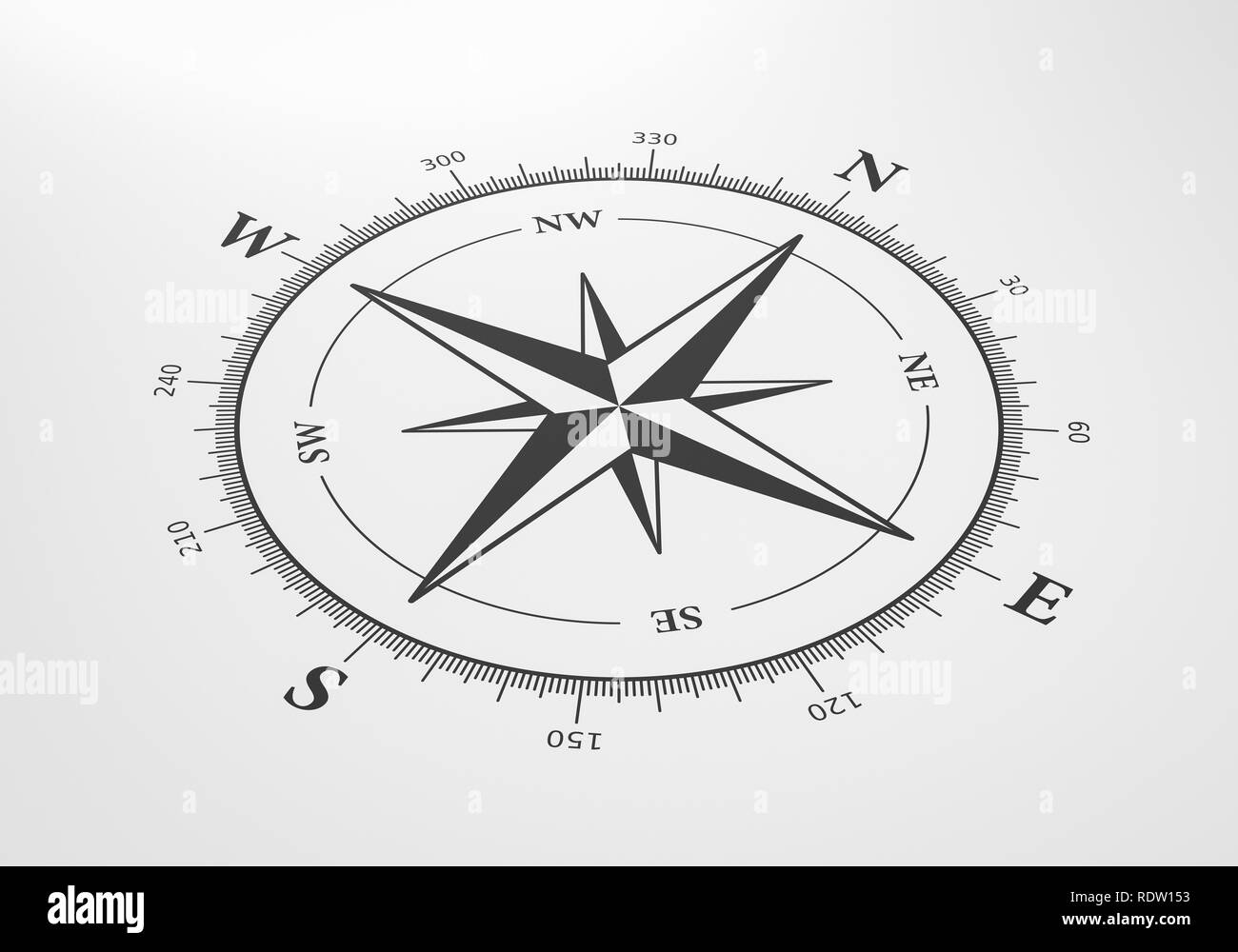 Wind rose Black and White Stock Photos & Images - Alamy