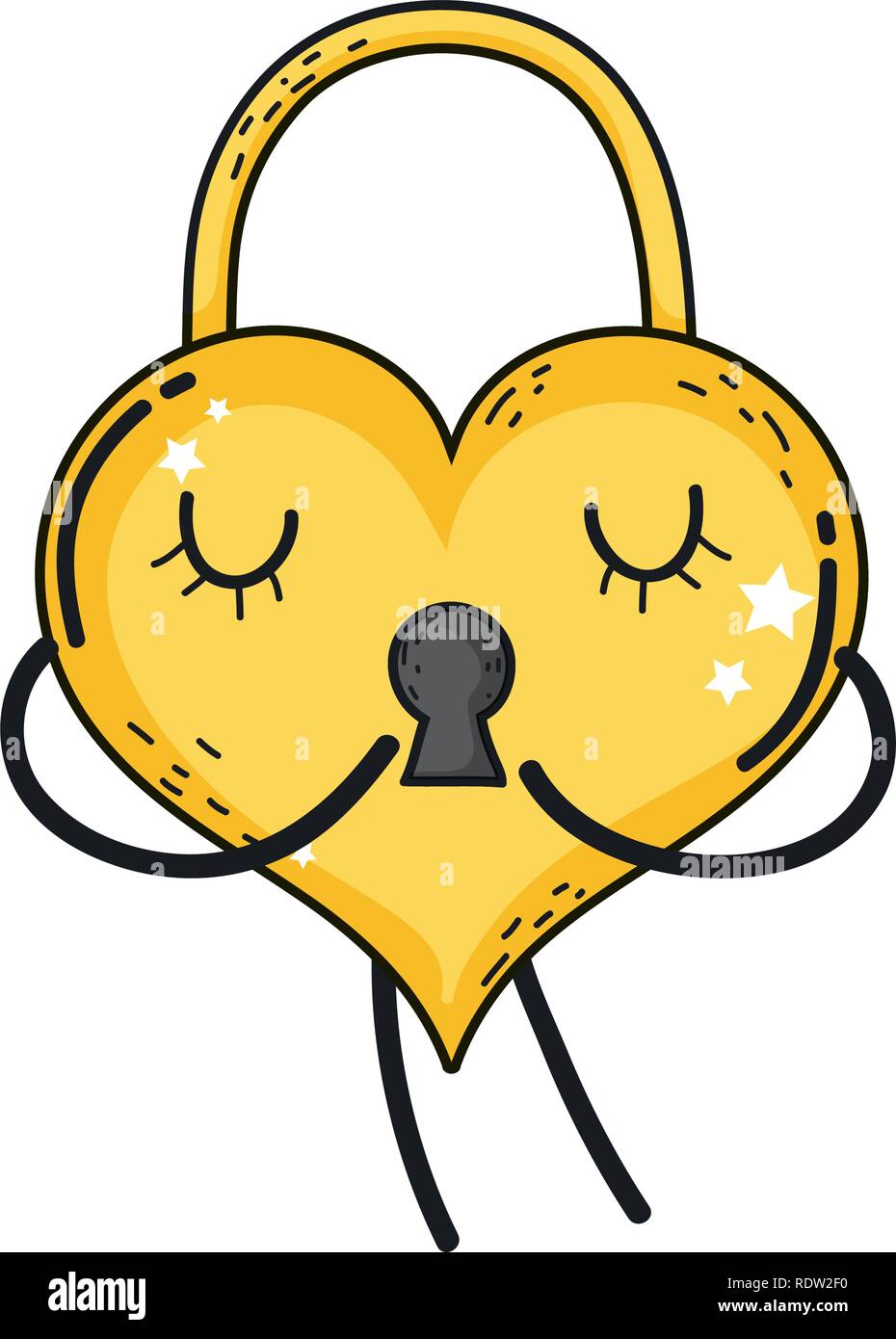 padlock with heart love icon Stock Vector Image & Art - Alamy
