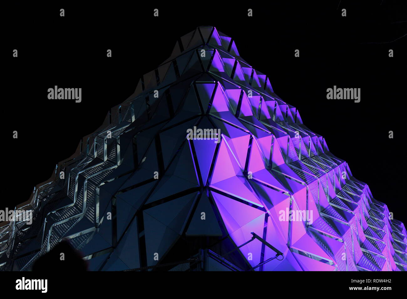 Orange Zone Car Park at Leeds University Stock Photo Alamy