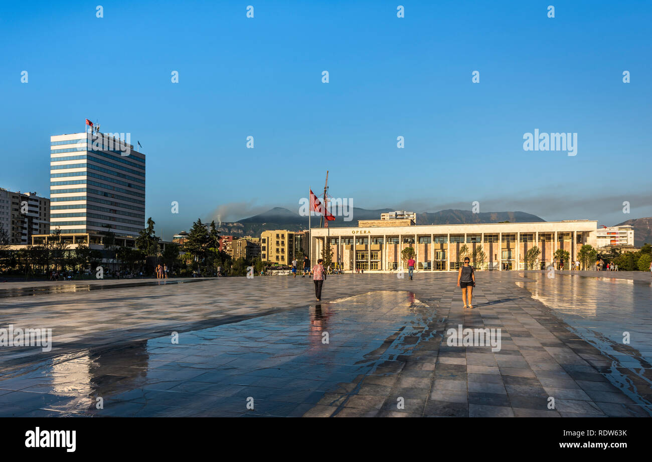 Palace of Culture, Tirana Stock Photo Alamy