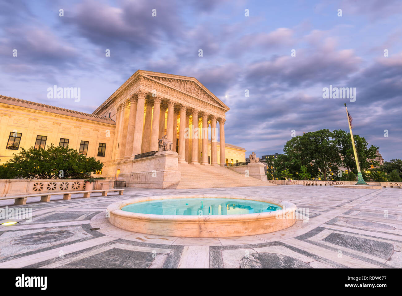 United States Supreme Court Building in Washington, DC, USA. Stock Photo