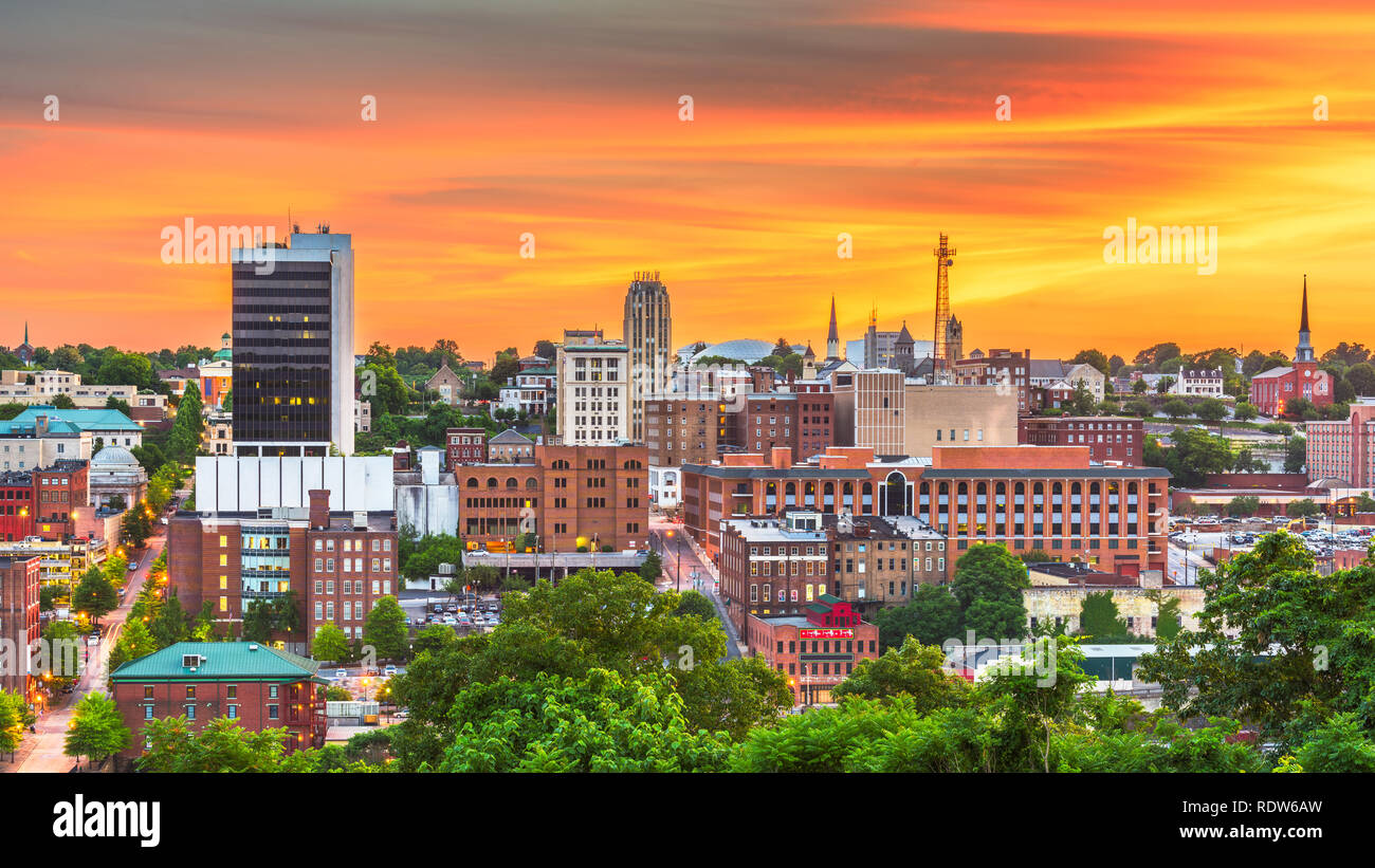 Lynchburg Virginia USA downtown city skyline at dusk Stock Photo Alamy Lynchburg Virginia USA downtown city skyline at dusk Stock Photo Alamy