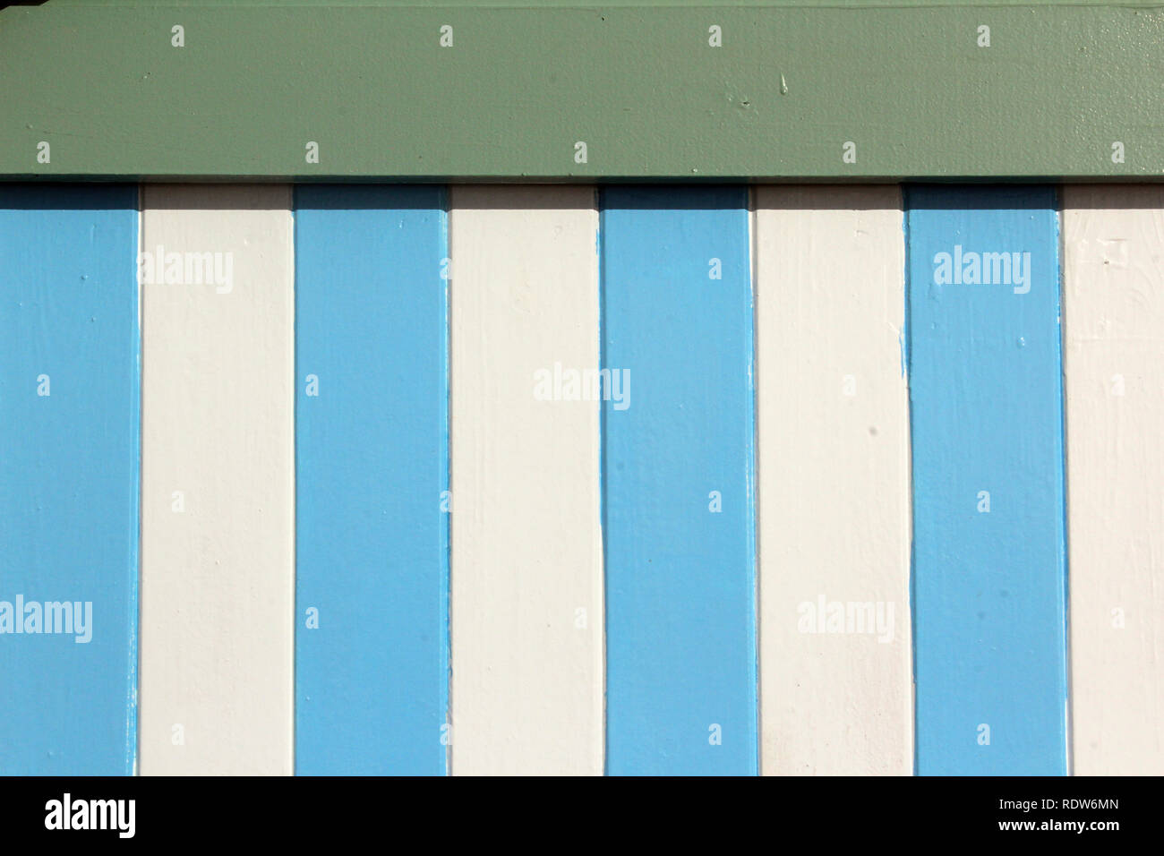 Colorful wooden hut Brighton, England, close-up Stock Photo