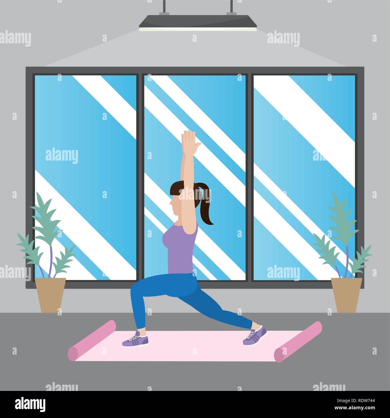 fit woman doing exercise Stock Vector Image & Art - Alamy