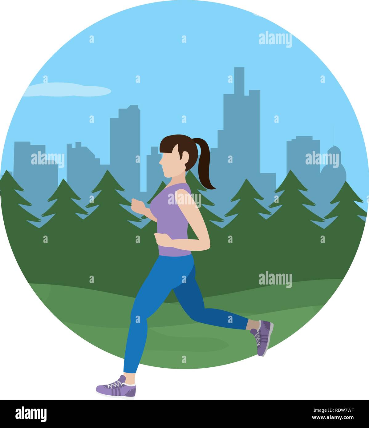 fit woman doing exercise Stock Vector Image & Art - Alamy