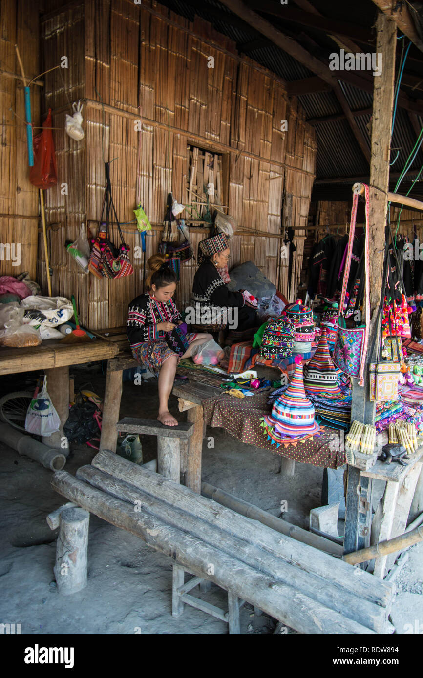 Black hmong hilltribe women market hi-res stock photography and images ...