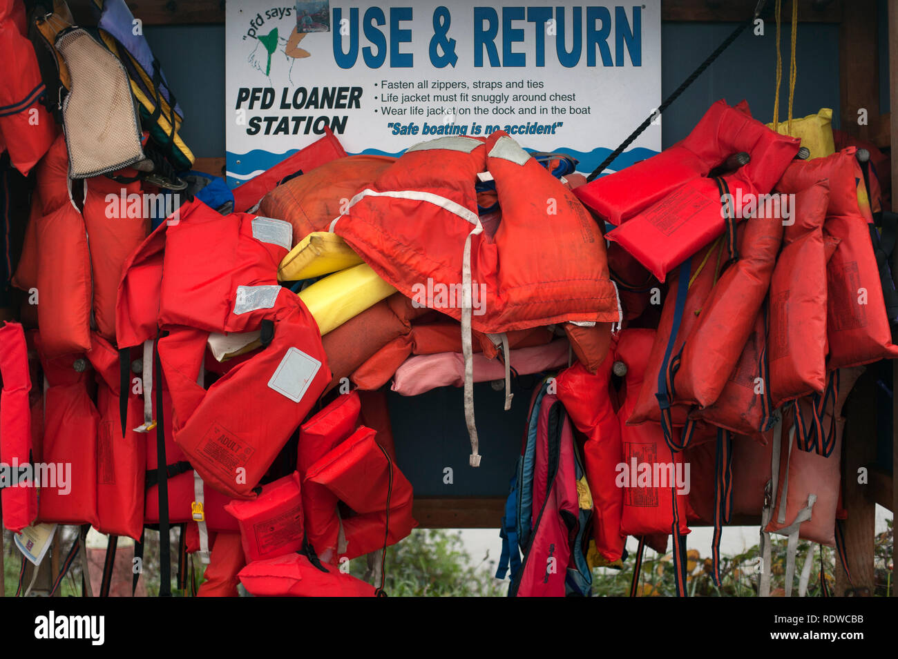 Bright colored life preservers hires stock photography and images Alamy
