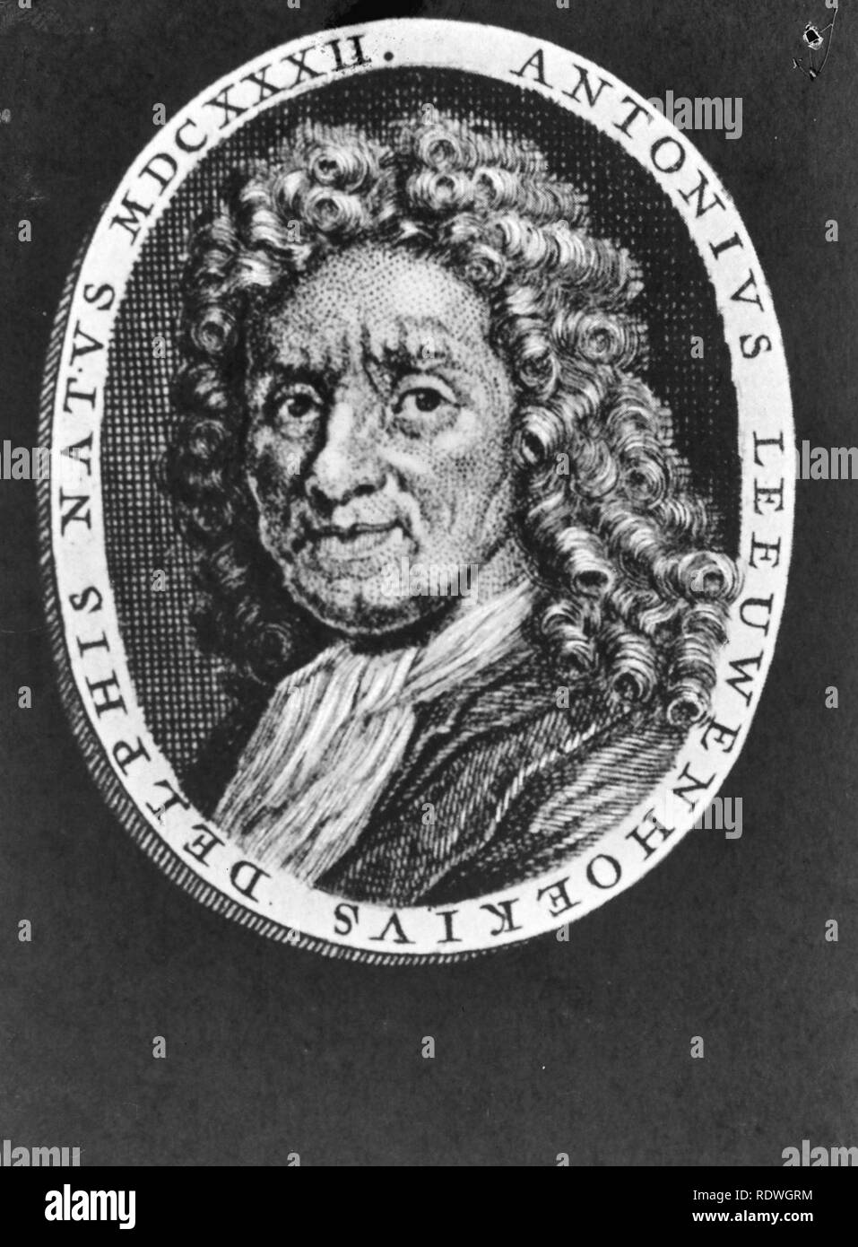 Antoni van Leeuwenhoek (1632-1723), bioloog, Bestanddeelnr 935-0856. Stock Photo