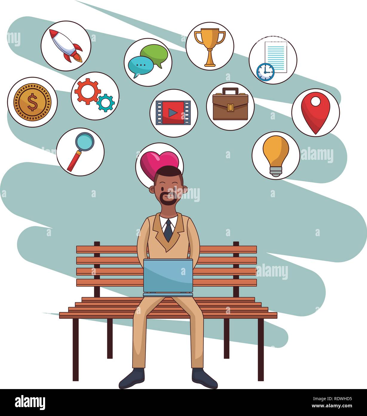 social media icons cartoon Stock Vector Image & Art - Alamy