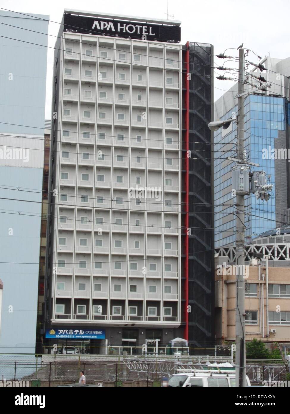 APA HOTEL Tennouji-ekimae. Stock Photo