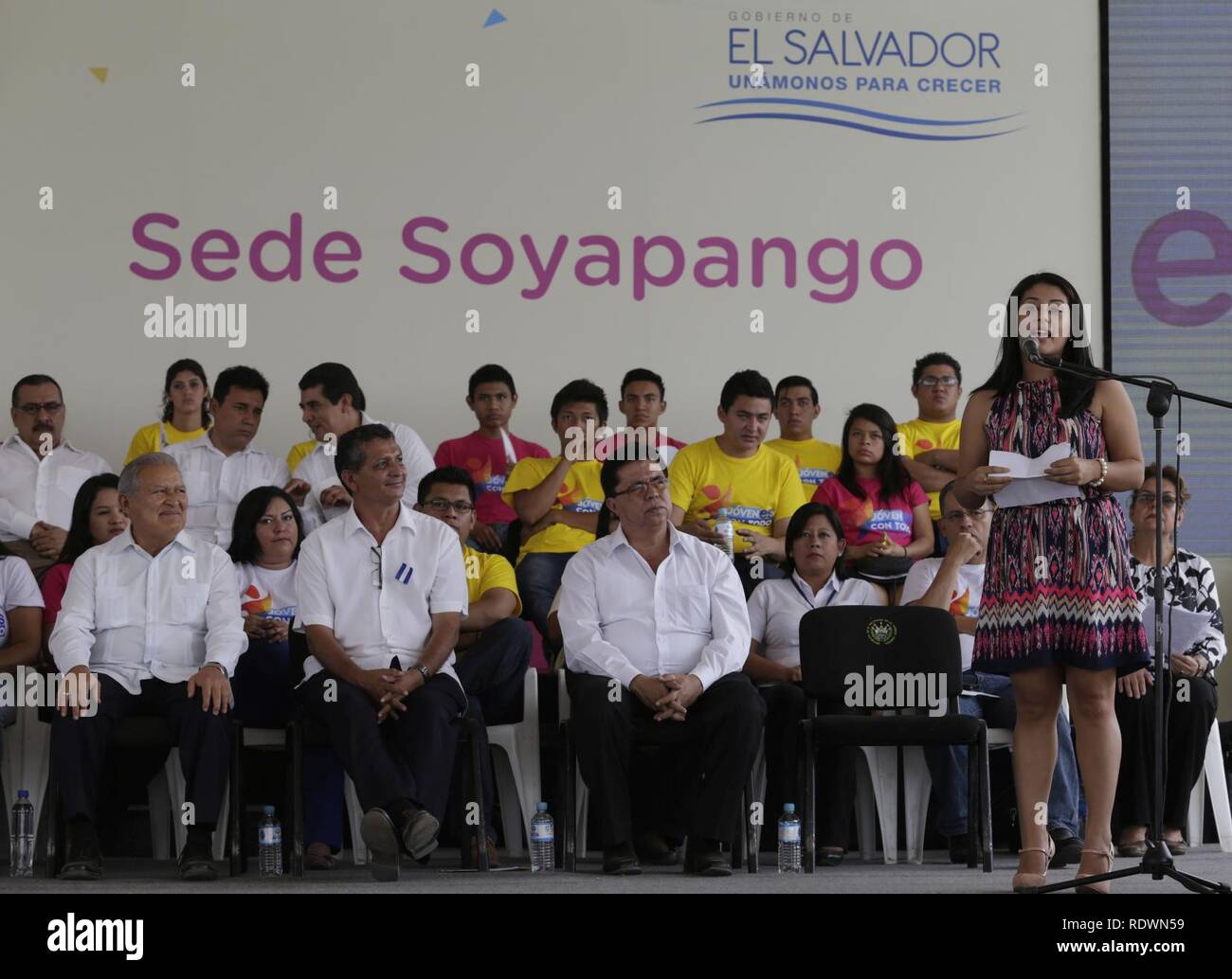 Apertura de sede programa de empleo Jóvenes con todo, Soyapango (26131759496). Stock Photo