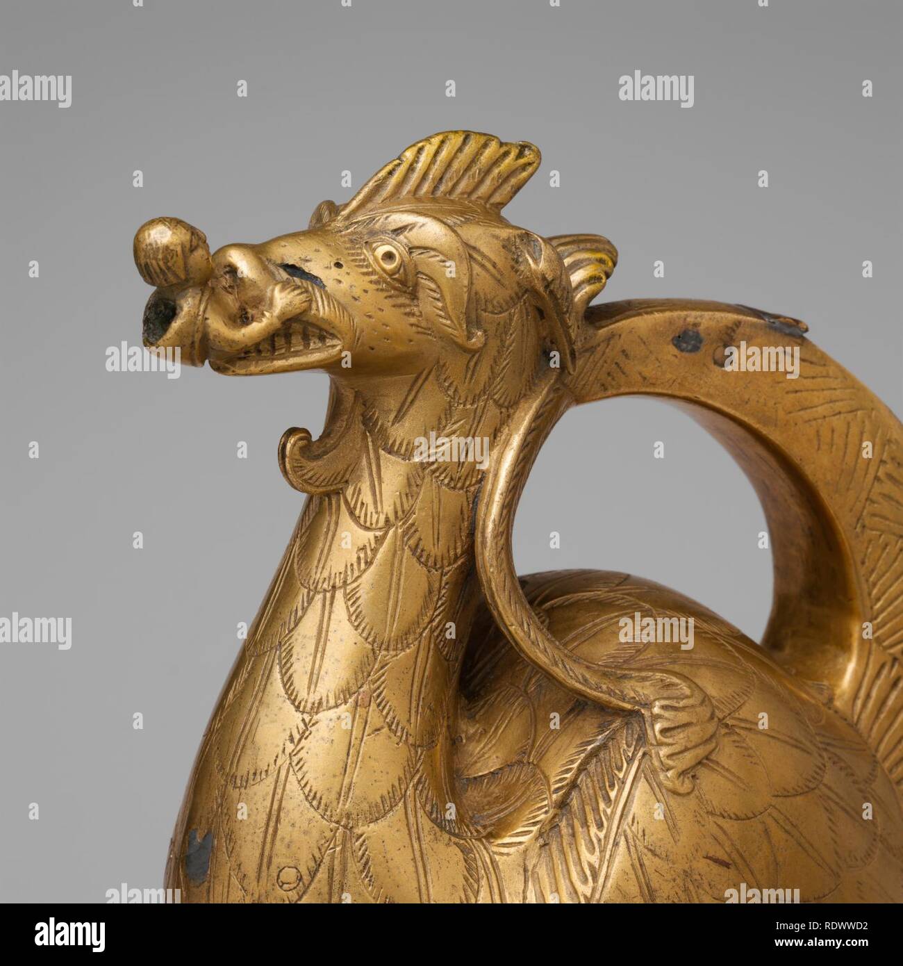 Aquamanile in the Form of a Dragon Stock Photo