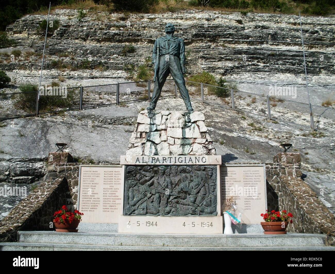 Arcevia monumento al partigiano. Stock Photo