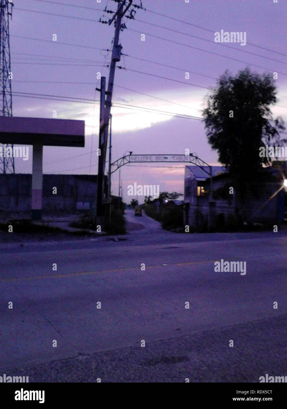 Arch at Barangay Tabun in Mabalacat City, Pampanga, Philippines Stock