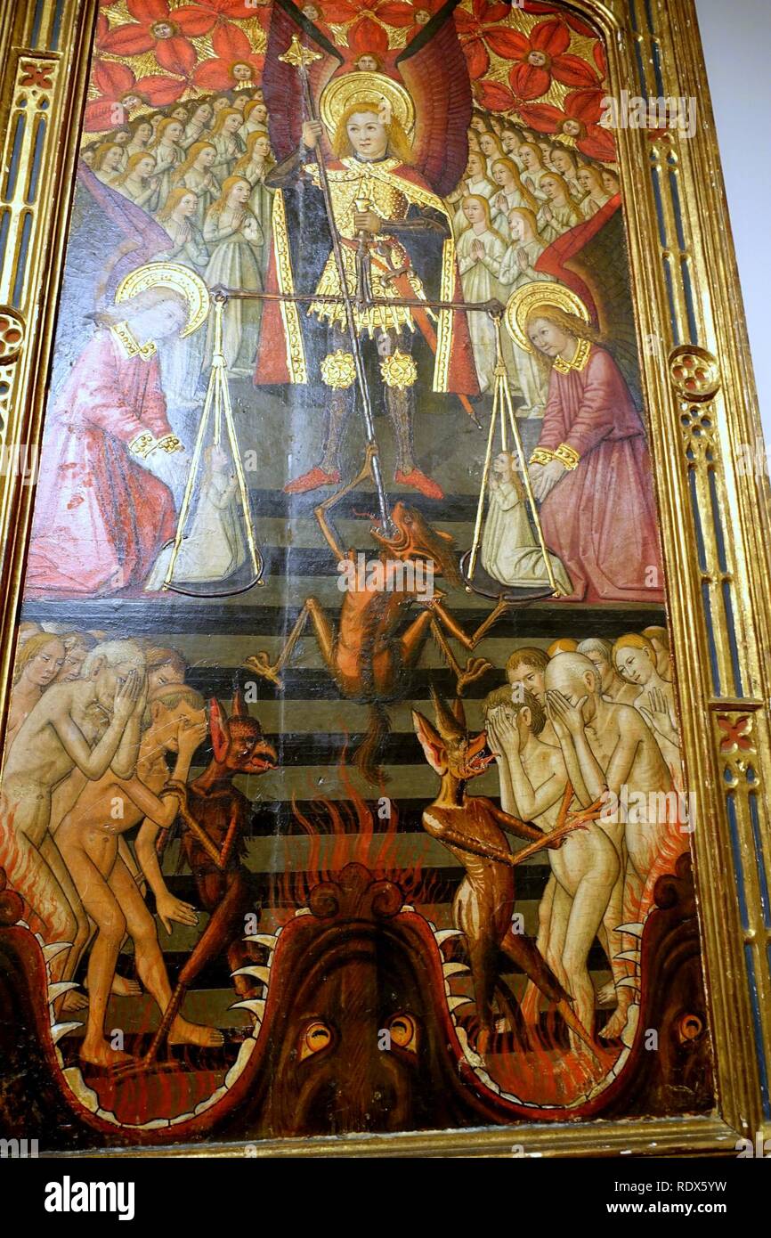 Archangel Michael, by the Villaroya Master, Spanish, Aragon, late 1400s ...