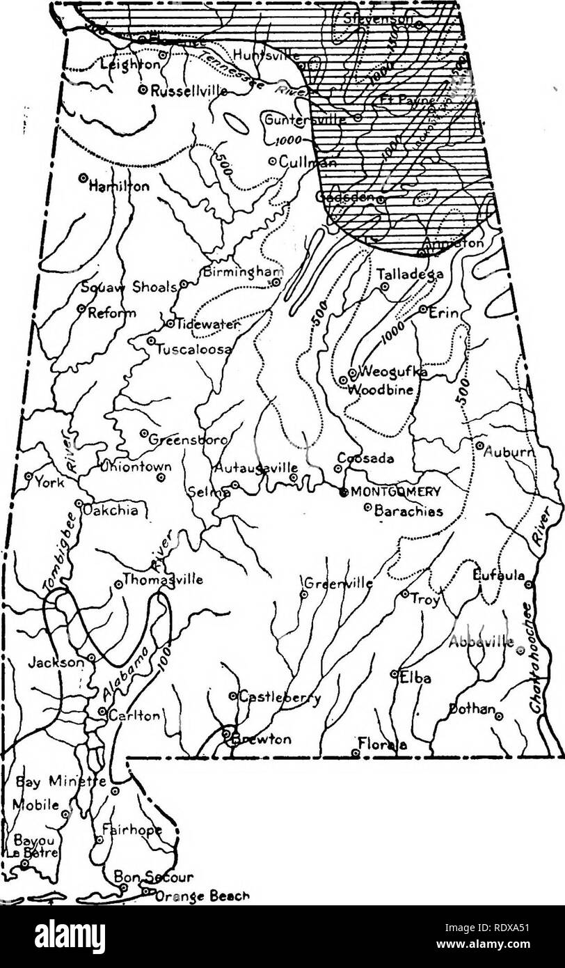 Collected reprints, 1902-1928. Birds; Rodents. WARBLERS 311. ptm BOO  douphin id ja Bpfvi29Cour ran je Beacb Fig, 23. Breeding area of the  Ovenbird (Seiurus an/roeapUlus) in Alabama.. Please note that these