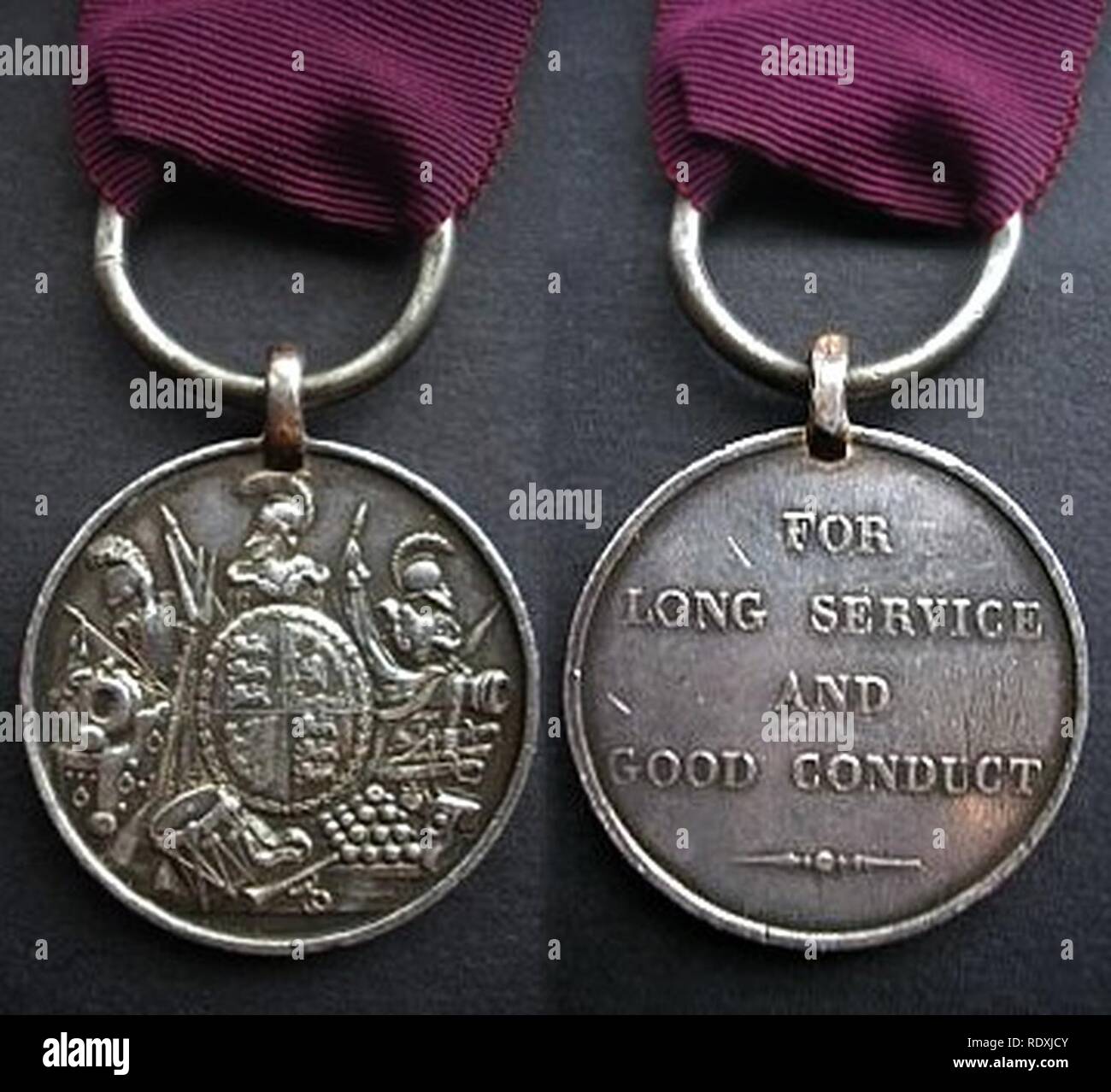 Army Long Service and Good Conduct Medal (Victoria) v1 Stock Photo - Alamy