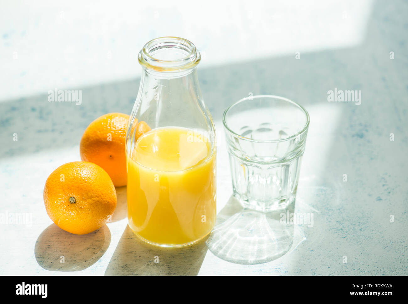 Orange juice bottle hi-res stock photography and images - Alamy